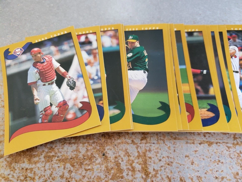 Tarjetas de béisbol Topps 2002 sin nombre sin error de oro que elijas Foto 2 de 4