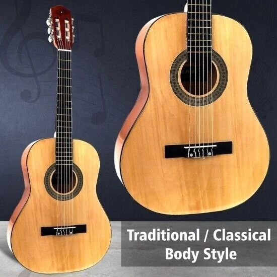 Pyle Junior 30’’ 6-String Classic Guitar w/ Digital Tuner & Accessories PGACLS30 - Image 3 of 4