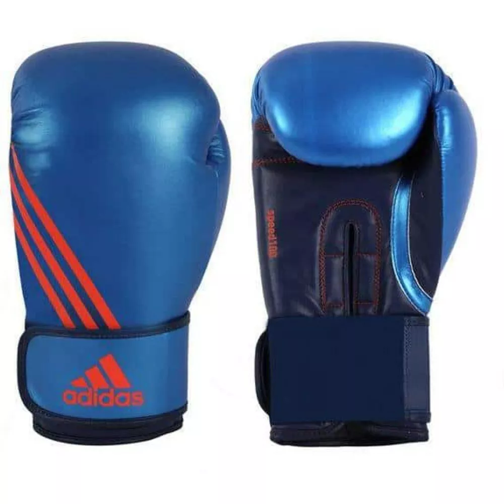 Adidas Speed 100 Boxing Gloves 10oz 12oz Metallic Blue