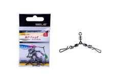 AD FAST GIRELLA TRIPLA CON MOSCHETTONE PESCA SEPPIA  2 CONF 10 PZ