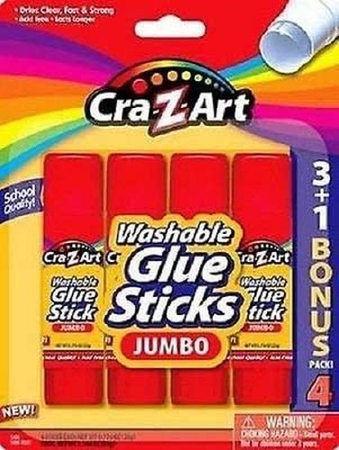 Jumbo Washable Glue Sticks, 4-Count - Picture 10 of 12