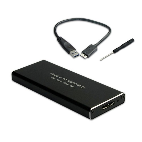 M.2 NGFF SATA SSD TO USB 3 External SSD Reader Converter Enclosure Storage Case - Picture 3 of 14