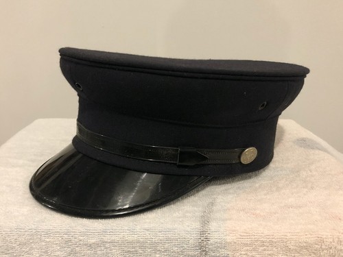 Vintage Fire Department Navy Blue Dress 
