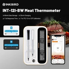 2/4 Probes Wireless BBQ Thermometer Inkbird Meat Cooking WiFi Bluetooth Control