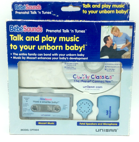 Bebe Sounds Prenatal TALK 'N TUNES Vintage CD Cassette Play Music to Unborn Baby