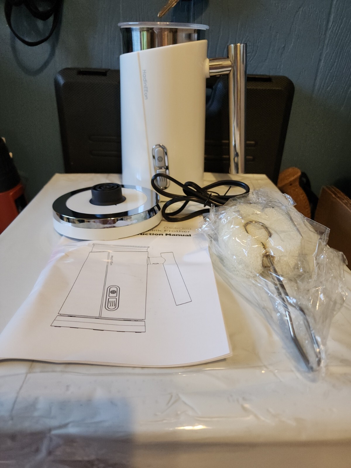 HadinEEon N11 Automatic Electric Milk Frother White eBay