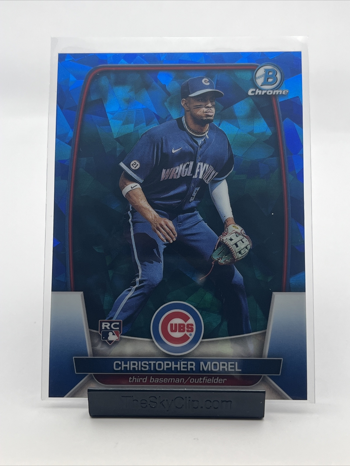 2023 Bowman Chrome Sapphire Edition Christopher Morel RC #71 Chicago Cubs Rookie