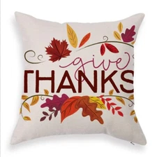 Day Decorative Pillow Covers 18 x 18 Inch Set of 18x18 inch Thanksgiving