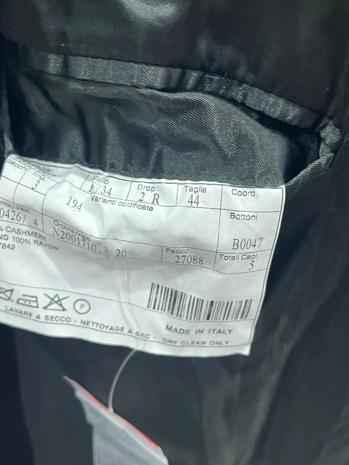 S3 # Burberry London черный Тренч размер 34 США 100% кашемир сделано в Италии  - Изображение 3 из 4