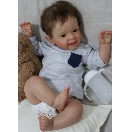 23'' Lifelike Reborn Babypuppe Neugeborenes Mädchen Boy Baby Doll Gifts - Bild 7 von 10