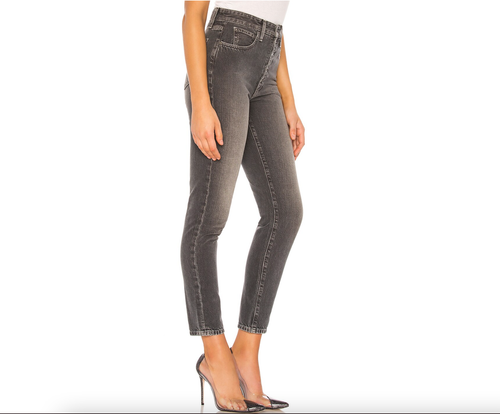 New Joe's Jeans The Danielle High Rise Vintage straight 100% COTTON Grey Sz 28 - Picture 3 of 6