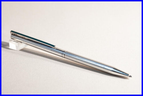 Vintage St. Dupont Classique Pinstripe Ballpoint Pen 925 Sterling Silver