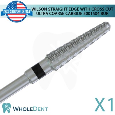 Wilson Cross Cut Fine Carbide Bur - 4.5mm Diameter, Dental Lab Low Speed Tool