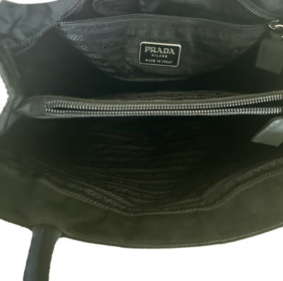PRADA Tessuto CITY Triple Compartment BLACK TESSUTO Nylon PRADA Tessuto CITY Triple Compartment BLACK TESSUTO Nylon