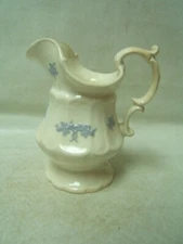 Adderley Chelsea Blue Embossed Grapes Pitcher 5 1/2" Tall Chip Free