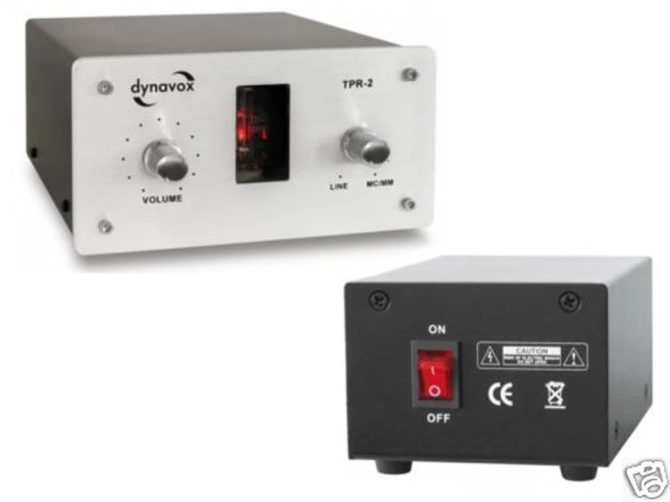Dynavox Tpr-2 Sound Converter Preamp Phonoverstärker Argento Tubo - Immagine 3 di 4