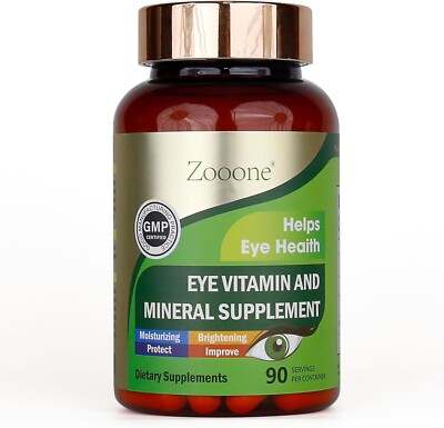 zooone- Lutein Eye Vitamins Zeaxanthin to Support Eye Health, 90Tablets C/E &