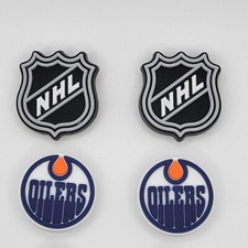 NHL Edmonton Oilers Hockey Team For Crocs Shoe Charms - 4 Pieces