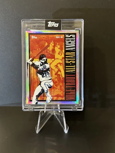 2022 Topps MLB All Star Game Project 70 Mike Trout DJ Skee Rainbow Foil #447/499