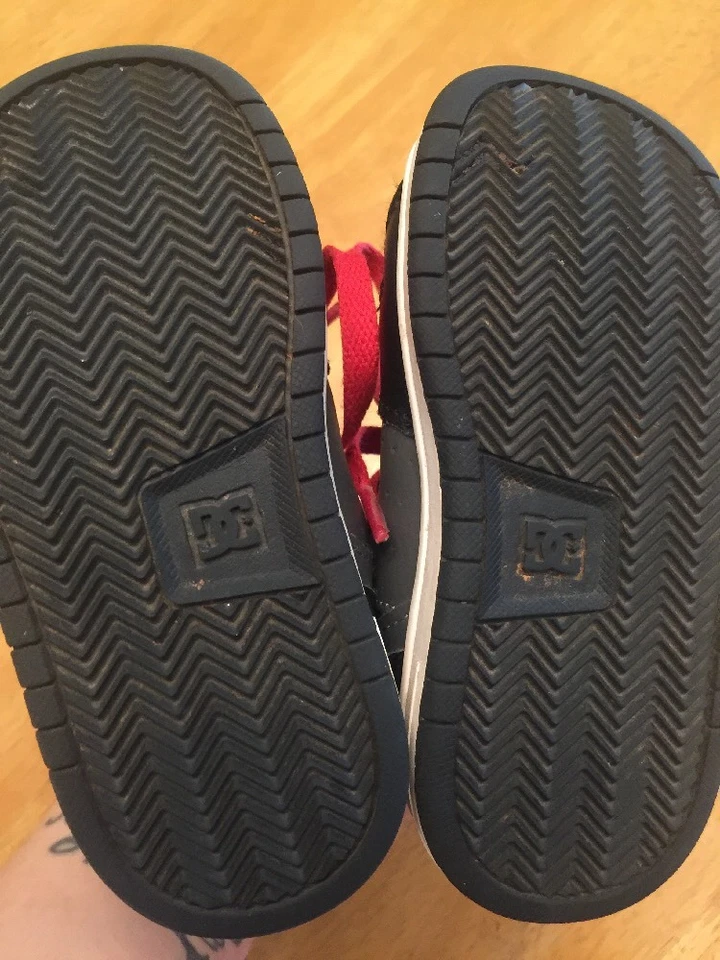 DC SHOES Niños Top Alto Monopatín Baloncesto Niños Pequeños Niñas Zapatos Talla 8 ~ Foto 4 de 4