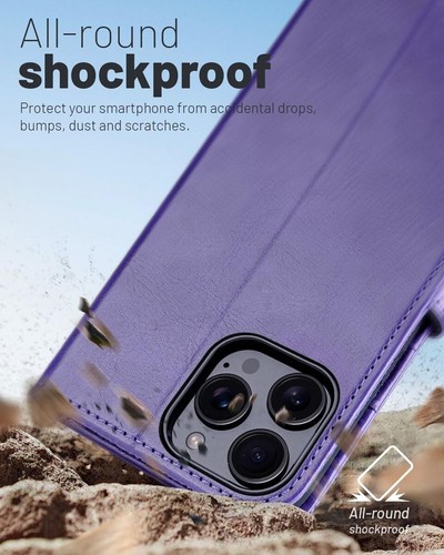 Case For iPhone 12 Pro Max,12 Mini, 12, 12 Pro Leather Card Wallet Magnetic Flip - Afbeelding 46 van 47