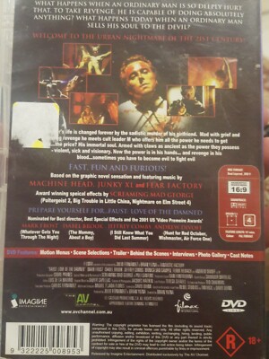 FAUST LOVE OF THE DAMNED RARE DVD MARK FROST HORROR CULT MOVIE