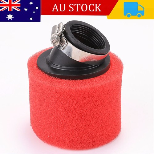 YELLOW 48mm Bent Angled Foam Air Filter Pod PIT PRO Tra Quad Dirt Bike ATV Buggy - Foto 6