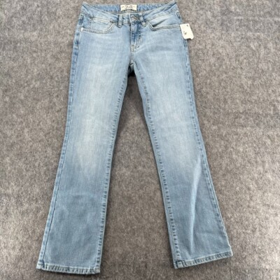 Free People We The Free Liv Crop Flare Leg Denim Jeans Etna Blue Womens 24