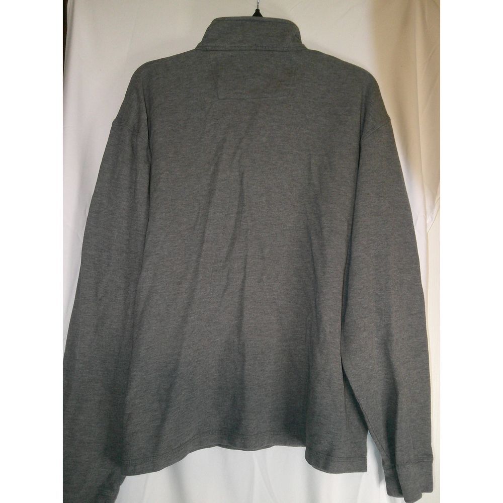 Chaps Gray Quarter-Zip Pullover Sweater Casual Cl… - image 2