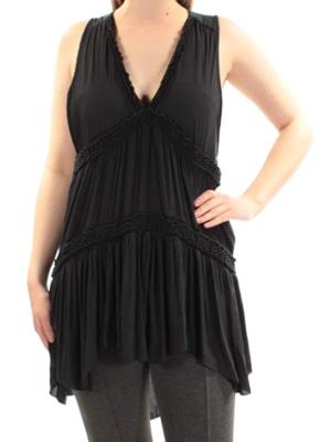 Free People Women's Haze Sleeveless Tunic, Black, Small