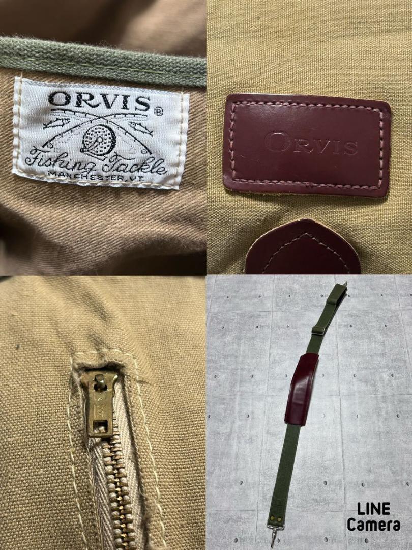 60s Good Condition ORVIS Fishing Bag Brass Falcon Zipper | eBay