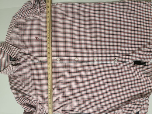 Amici Mens Shirt -L- Red Check Cotton - Picture 8 of 13