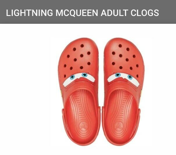 Authentic Lightning McQueen Light Up Crocs Adult 13M *1ST RELEASE