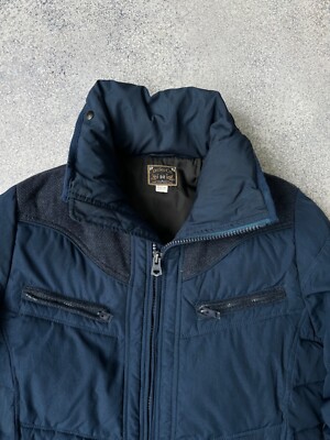 Vintage Diesel Woman Navy Down Puffer Jacket Sz M | eBay