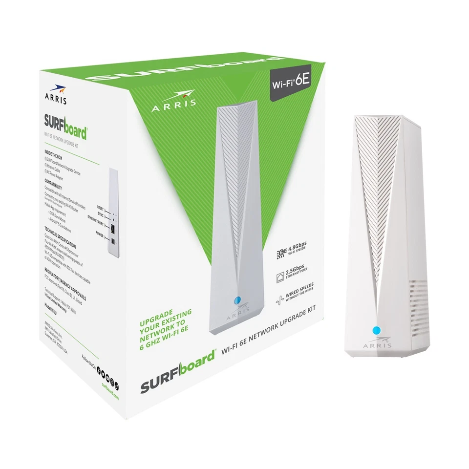 Arris Surfboard Wi-Fi 6E Network Upgrade Adapter W6U, Dedicated 6GHz Band - Image 2 of 4
