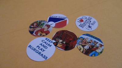 Pre Cut One Inch Bottle Cap Images  Bluegrass Music Free Shipping