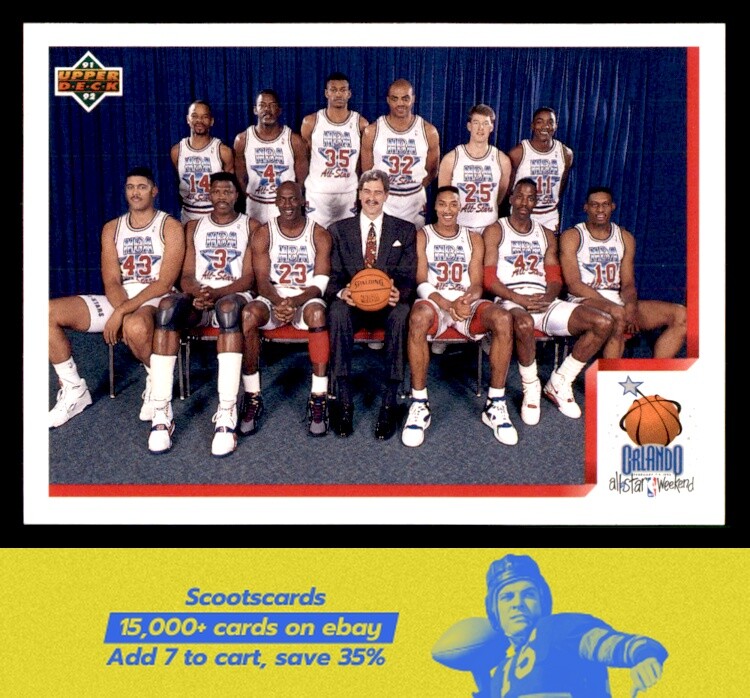 1991-92 Upper Deck 1992 NBA East All-Star Checklist card #449