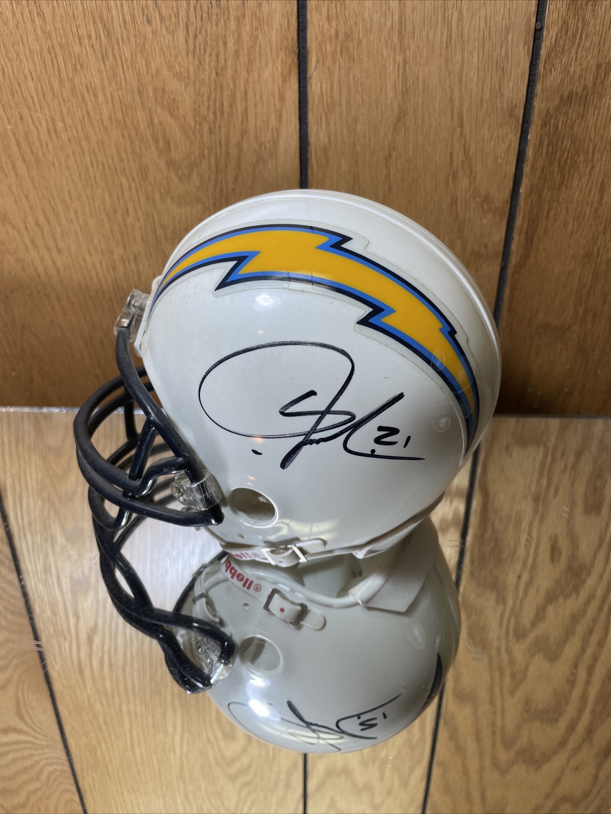 LaDainian Tomlinson Autographed Signed CHARGERS mini helmet 