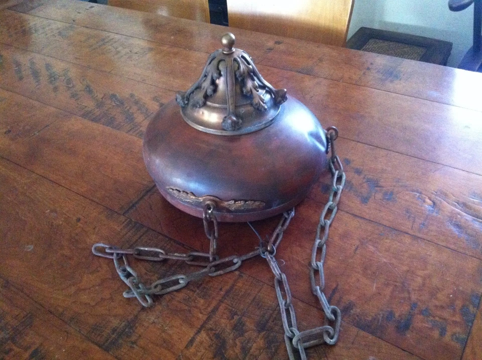 Lámpara Colgante Vintage Cobre y Bronce - Estilo Artes y Manualidades Foto 4 de 4