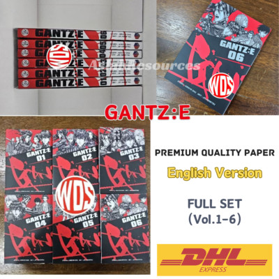 Manga GANTZ:E Volume 1-6 End Complete Full Set NEW English Comic White Paper
