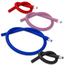 LeLuv Vacuum Hose & Male O-Ring Fitting Silicone Slippery Coated Non-Collapsible