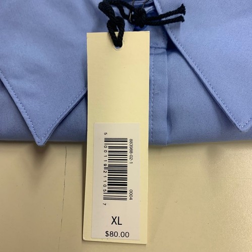 BANANA REPUBLIC The Perfect Shirt Women's Size XL Passion Flower Blue - Picture 3 of 6