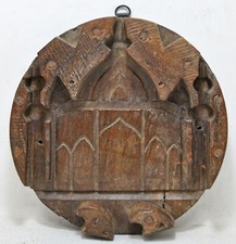 Antique Wooden Jali Making Dye Original Old Hand Crafted Carved Taj Mahal Motif