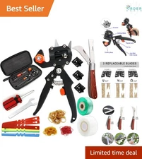 Garden Grafting Tool Kit 2-in-1 Pruning Grafting Knife Blades Tapes Bands Labels