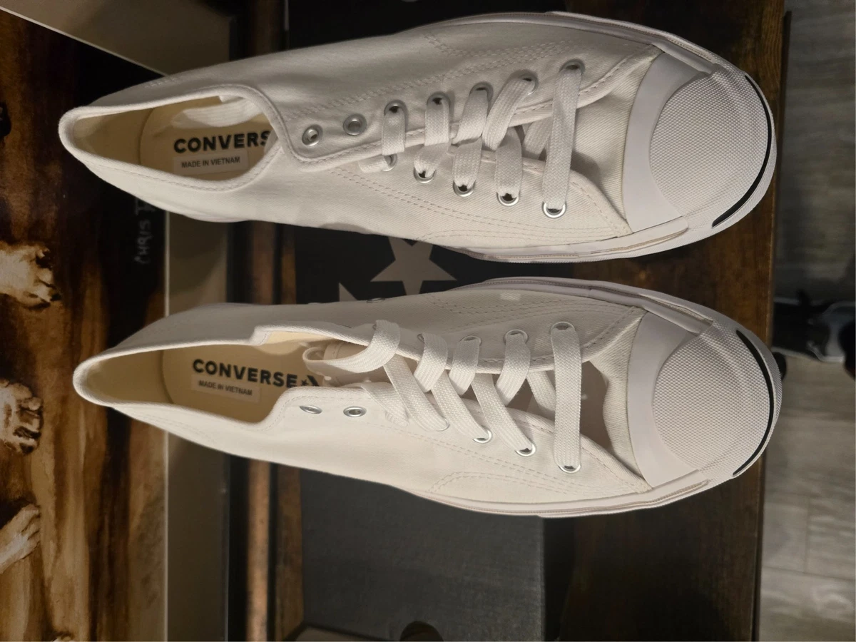 Converse Jack Purcell klassische Sneaker "weiß" 164057C Schuhe Herren Gr. 10,5 NEU