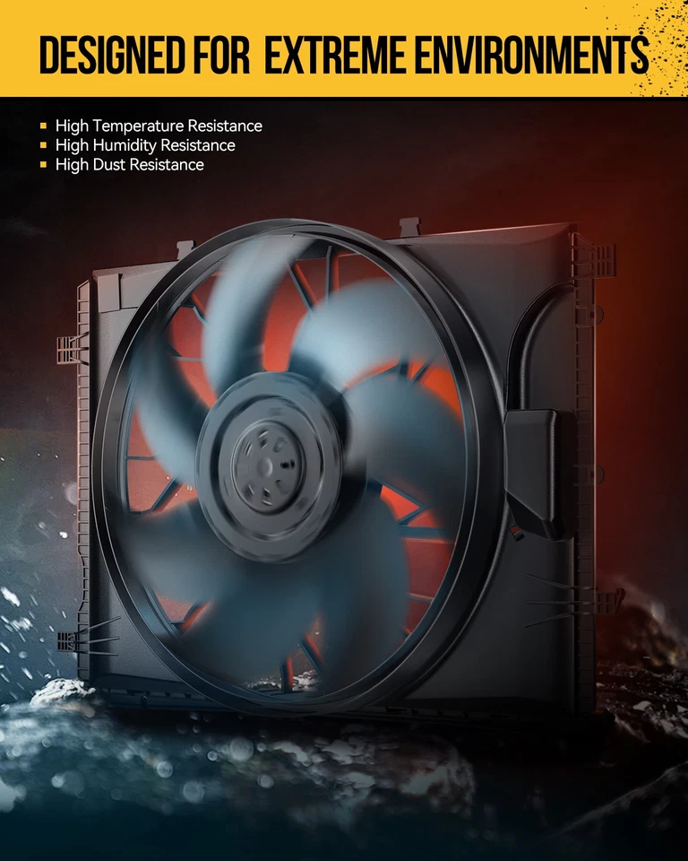 Radiator Cooling Fan Fits 2009-2013 BMW 328i xDrive L6 3L 2006 BMW 325i 621196 Foto 3 de 4