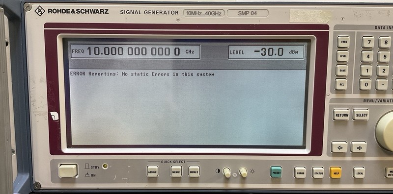Rohde & Schwarz SMP 04 Signal Generator 10 MHz to 40 GHz - See Test Notes