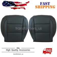 For 2004-2010 Infiniti QX56 Driver Passenger Bottom Replacement Seat Cover Black