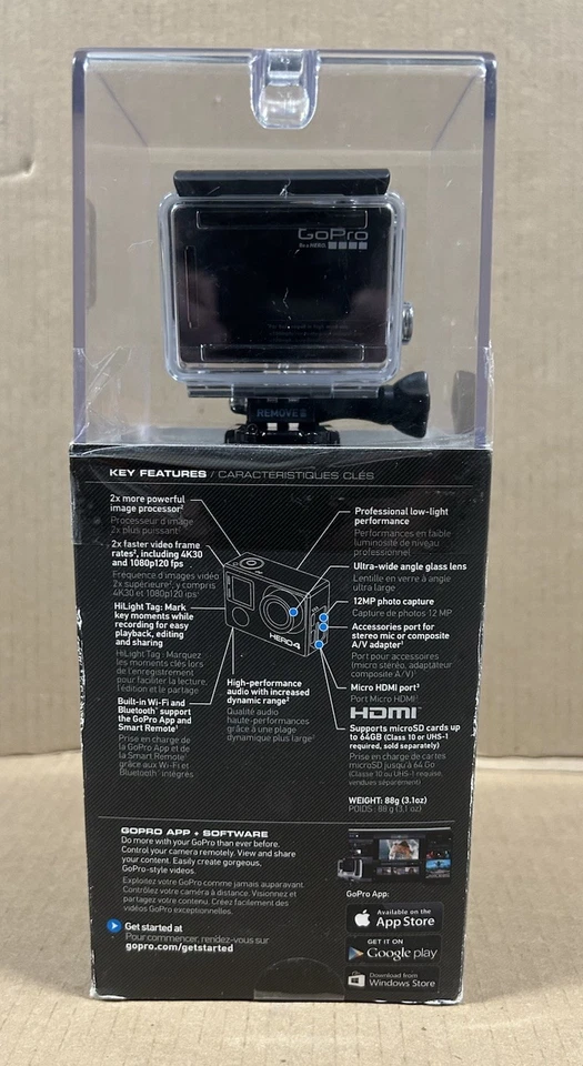 GoPro HERO4 Black (Missing Low Quick Release Buckle And Bolt) New - Image 3 of 4