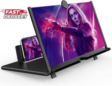 16" Screen Magnifier for Cell Phone   3D HD Magnifing Screen Enlarger Projector